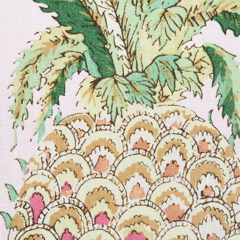 Tissu ananas et chintz, Rosé