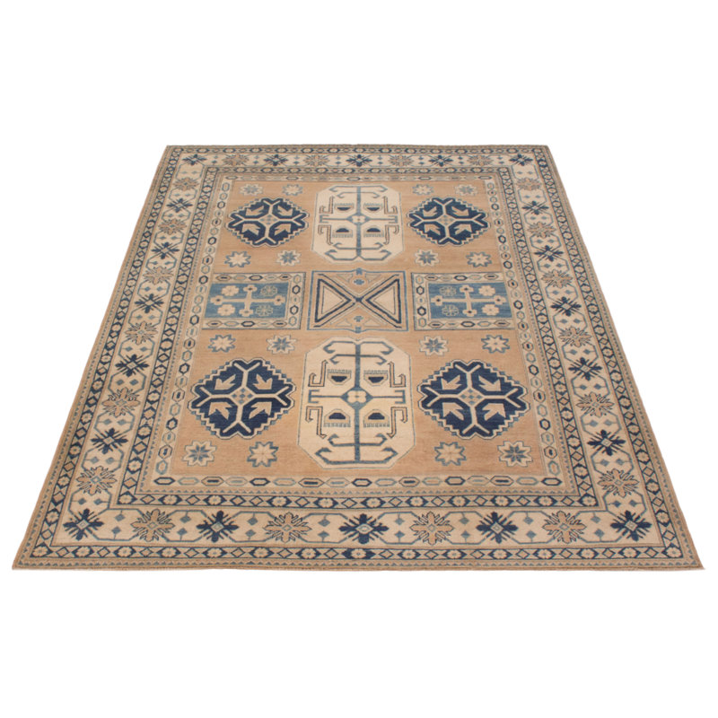 Tapis rectangulaire unique en laine de 1990 Aegon 6 pi 2 po x 8 pi 4 po Aegon