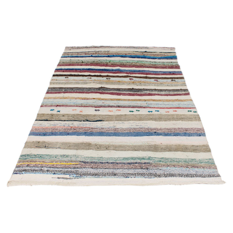 Tapis tribal turc multicolore 5 x 9