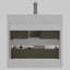 Meuble-lavabo mural 24 po avec lavabo, grand meuble-lavabo flottant mural pour salle de bain moderne, lavabo une pièce sans drain ni robinet, pré-assemblé-36436671-36436664-36436668