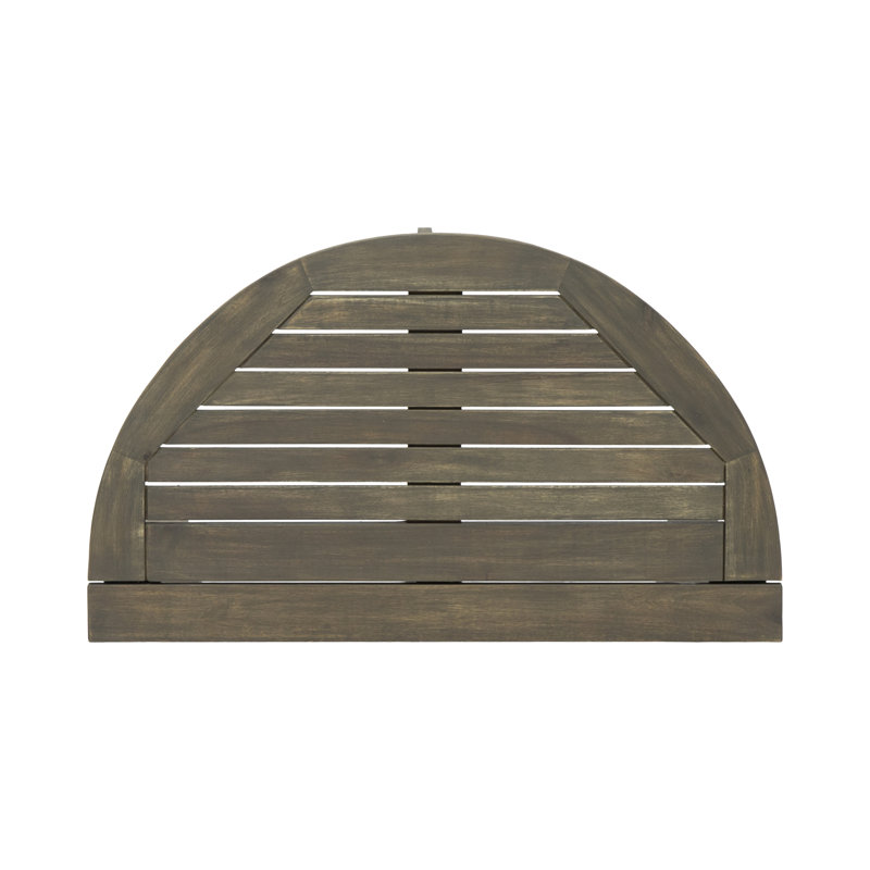 Table bistro pliante d'extérieur en bois d'acacia, Gris