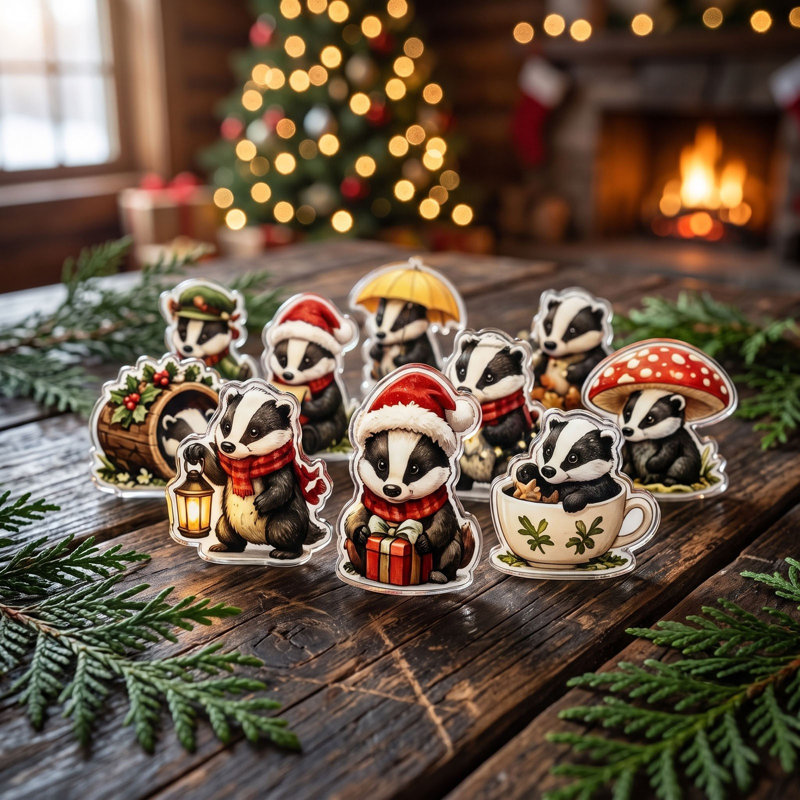 Calendrier de l'Avent 2D de 24 jours avec décorations de Noël