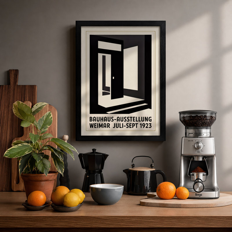 Bauhaus Weimar Geometric - Print, Black, A3 - 42.0 x 29.7 cm