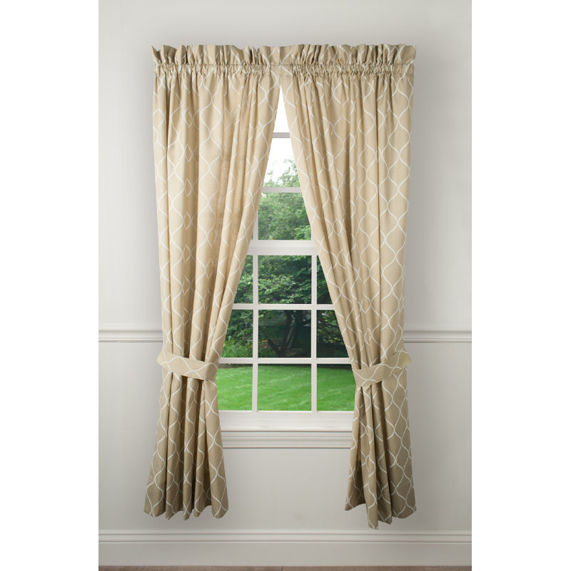 Paddington Semi Sheer Curtain Pair, Natural, 41" W x 84" L