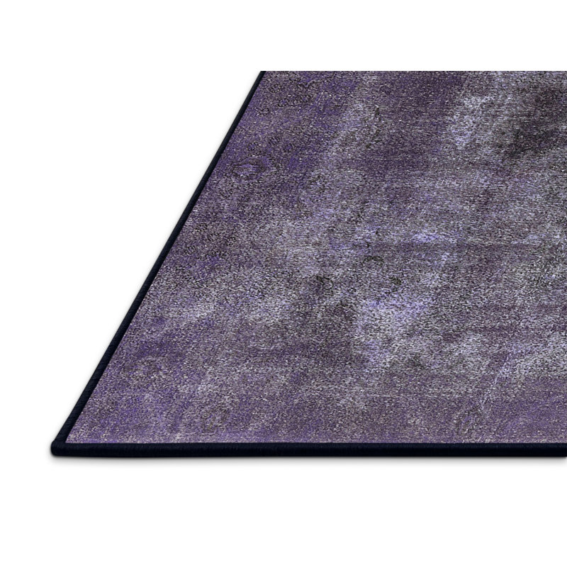 Tapis oriental mauve / noir, Rectangle 5 pi x 7 pi
