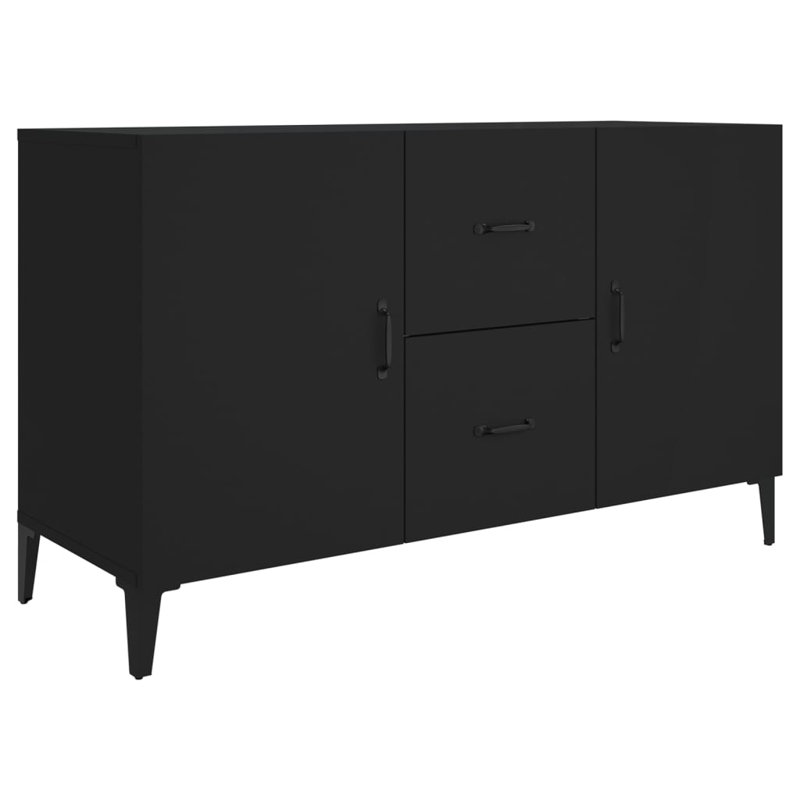 Jerrell Sideboard 100x36x60 cm Engineered Wood, Black