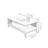Minimalist natural marble solid wood coffee table