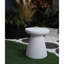 Table d'appoint d'extérieur robuste en faux terrazzo