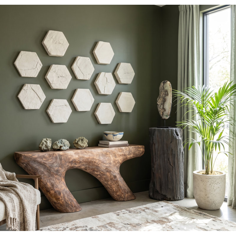 Hexagon Wall Tiles, Roman Stone