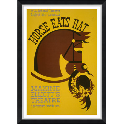 Horse Eats Hat Framed