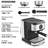 Espresso Machine 15 Bar Coffee & Espresso Maker & Milk Frother Steam Wand