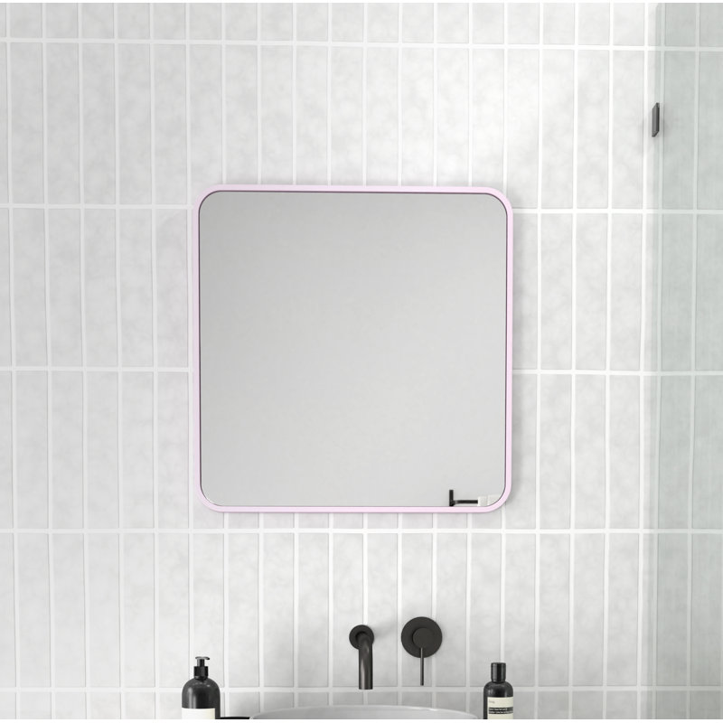 Trinity Metal Mirror, Pink