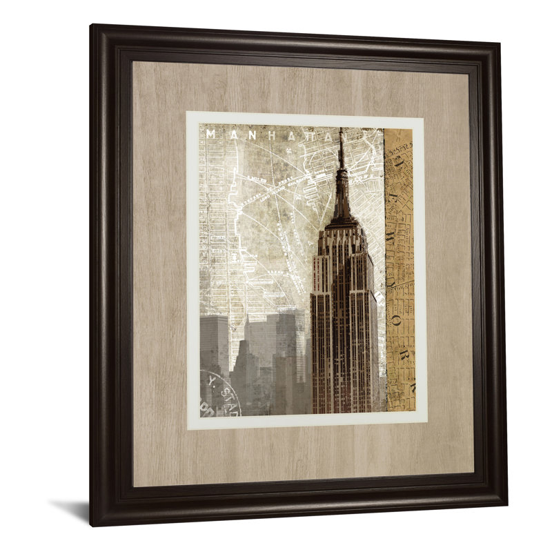 Art mural horizon d'automne - 34 po x 40 po - cadre noir