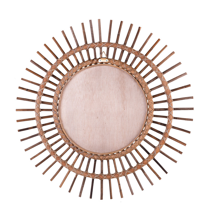 Christie Flat Wall Mirror, Brown
