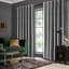 Semi Sheer Eyelet Window Curtain Pair-231254104-231254096