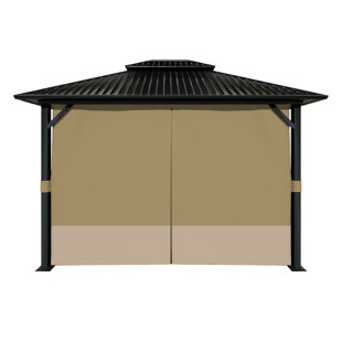 Aoodor Replacement 4-Panel Gazebo Sidewall Curtains