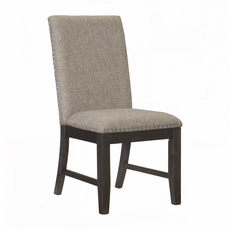 2pc Rustic Brown Chairs