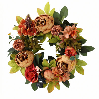 Couronne de pivoines 18 po