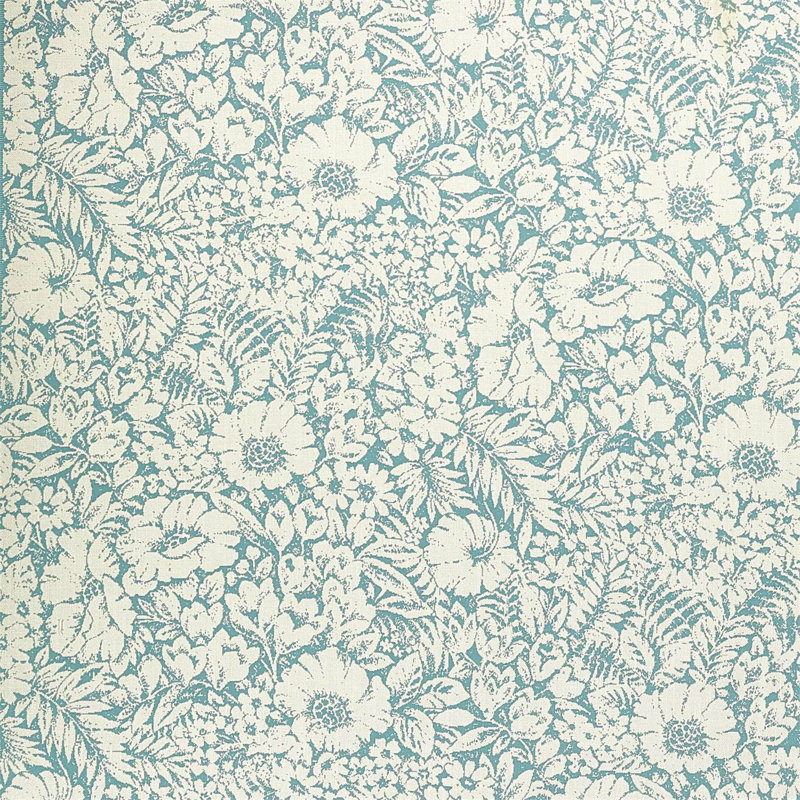 Meadow Fields Fabric, High Sea