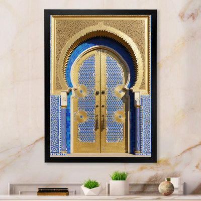 Morroco Palace Golden Doors III - Countryside Printed Canvas Art