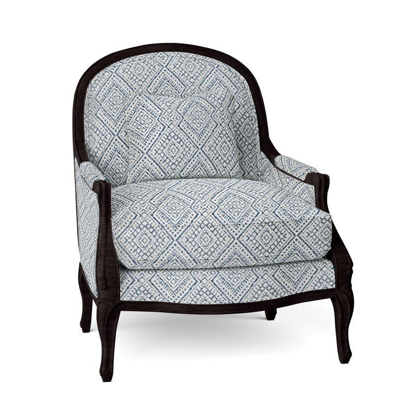 Adair Upholstered Armchair, Espresso, Perigold Iguazu Royal