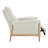 Michelle Upholstered Mannul Recliner with Solid Wood Legs and Padded Armrests-123845503