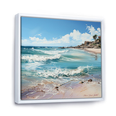 «Ocean Beach Charm Art», impressions sur toile océan