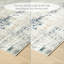 Tapis ivoire / gris / bleu Modern Abstract Performance-1448542973
