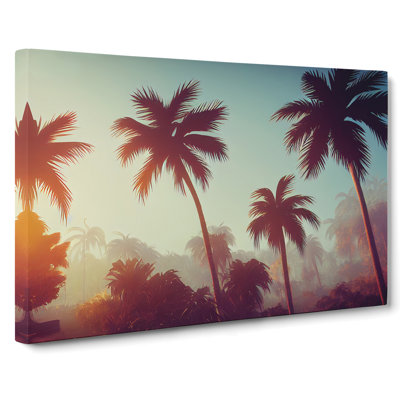 Revered Palm Trees - Wrapped Canvas