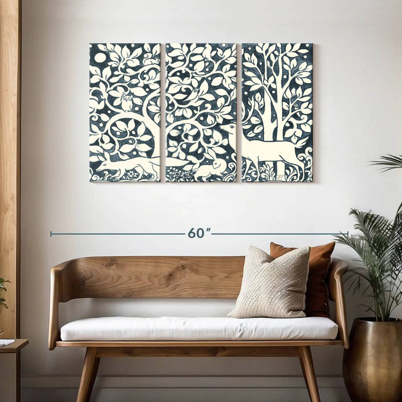 Brampt Forest Life IV, 28" H x 45" W