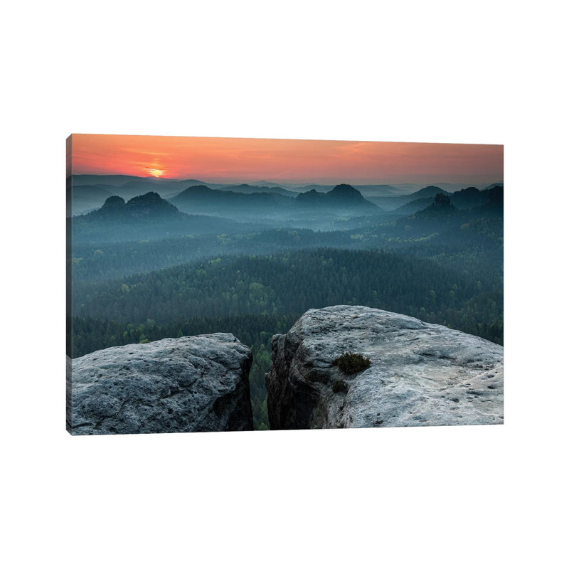 Germany Saxon Switzerland 1 Piece Wrapped Canvas Wall Art, 20.32 cm H x 30.48 cm W