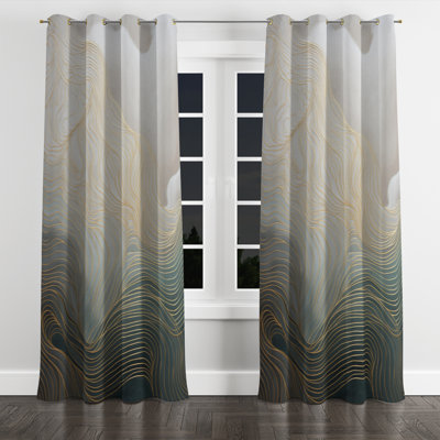 Islas - Modern Velvet Blackout Grommet Curtain - 1 panel
