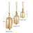 Cole and Grey Metal Tibetan-Inspired Gold Indoor Decorative Hanging Bells for Door, Cow Bells with Jute Rope Set-935436613