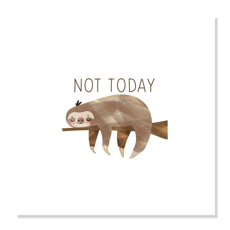 Do It Not Today, H 20 po x l 20 po x P 1 po, Papier