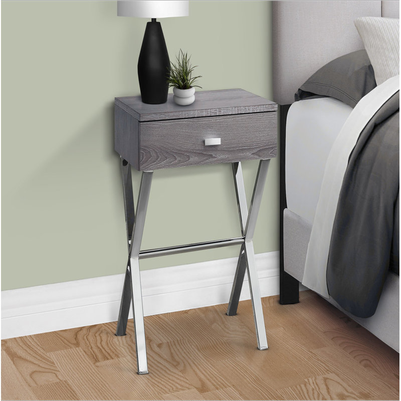 Table d'appoint, table de bout, table de bout, table de chevet, lampe, tiroir de rangement, salon, chambre à coucher