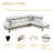 Bawan Faux Leather L-Shaped Sectional-2029014202-2029014196