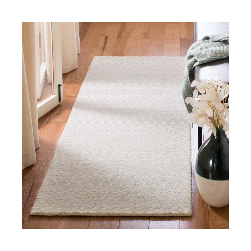 Heritage Hand Tufted Wool And Cotton With Latex Striped Rug, Runner 2'3" x 7'