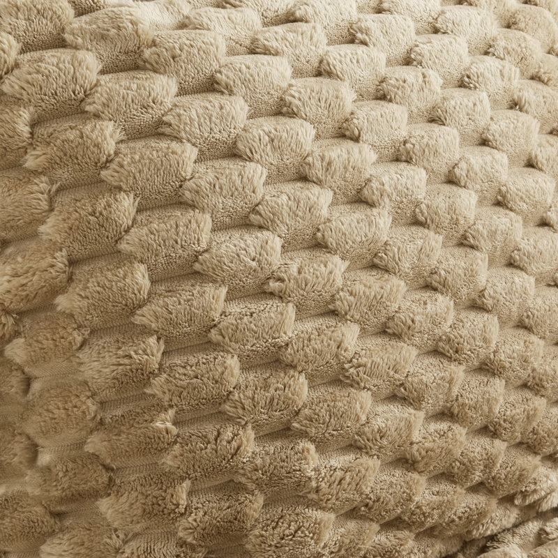 Armless Sofa W/Pillow Flannelette Fabric-Light Camel