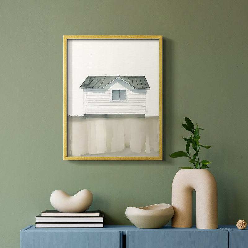 Paysages de la série Lxxi - impression encadrée - réversible, H 22 po x l 28 po, Doré