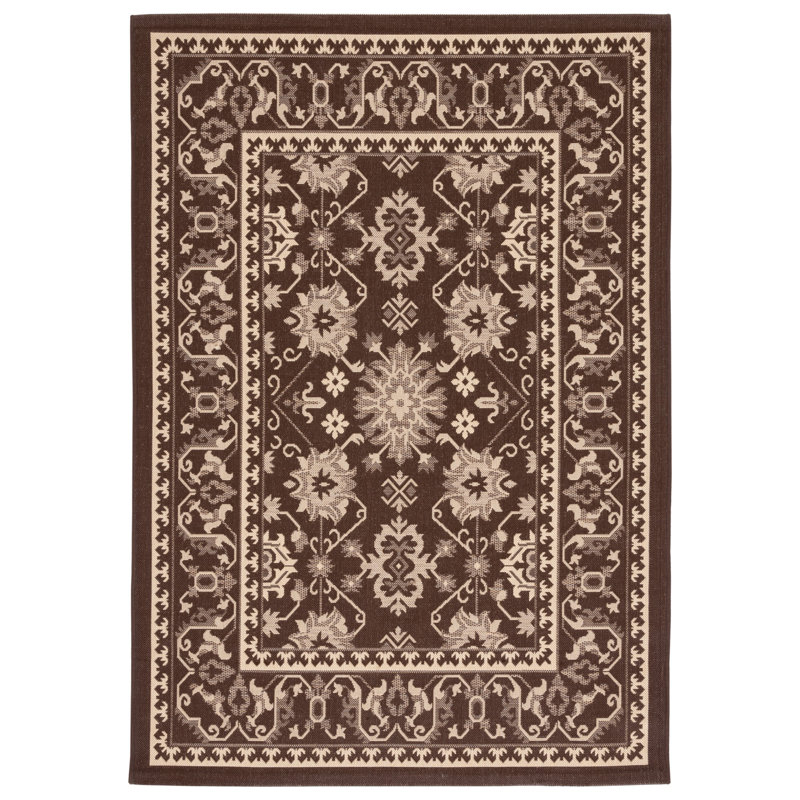 Cherene Performance Oriental Indoor/Outdoor Area Rug, Rectangle 2'7" x 5'