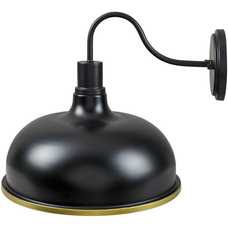 Beckton Armed Sconce, Black