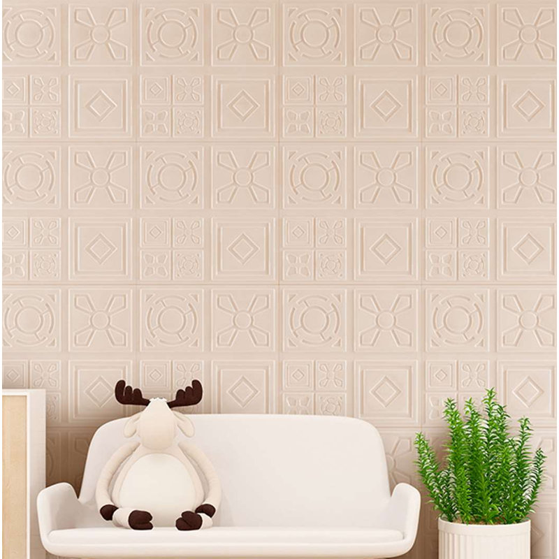 Panneau mural en polystyrène de 19,68 po x 19,68 po Gaia