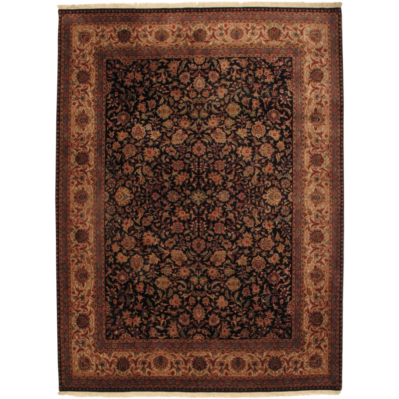 Kashan Wool Oriental Area Rug