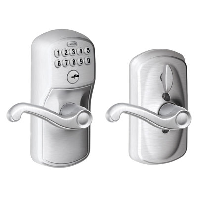 Flair Keypad Lever with Plymouth Trim