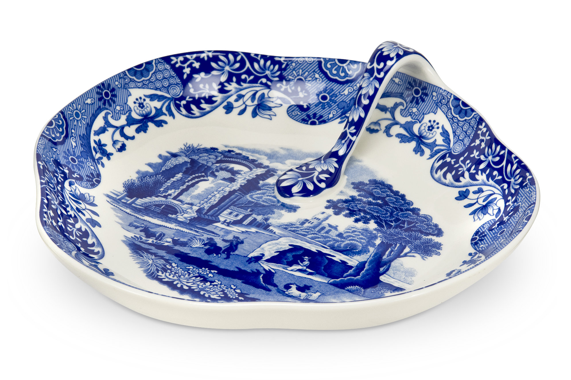 Spode Blue Italian Handled Tray X Reviews Perigold