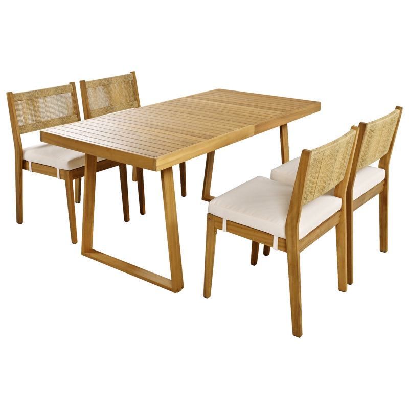 Ensemble de table et chaises de salle à manger U_Style, Beige