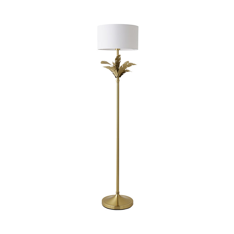 Waynesfield 157.5cm Polished Traditional Floor Lamp, White, No