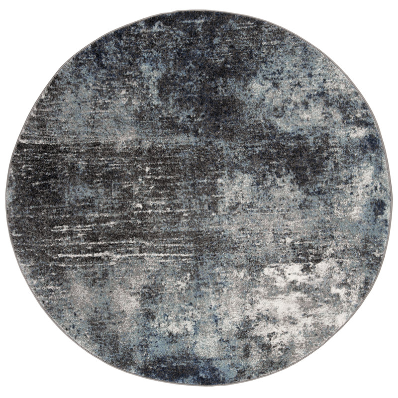 Tapis abstrait Clarice Performance, Rond 5 pi 3 po