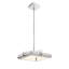  Luminaire suspendu 1 lumière en chrome et nickel
