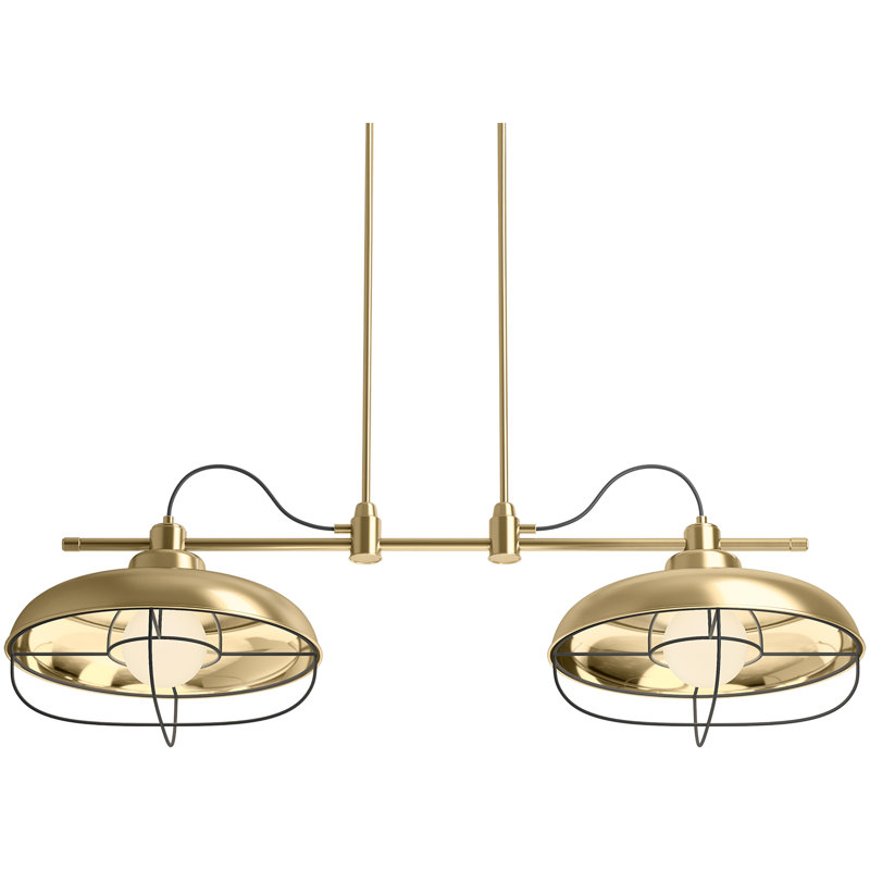 2 - Light Unique / Statement  Modern Linear, Modern Brushed Gold